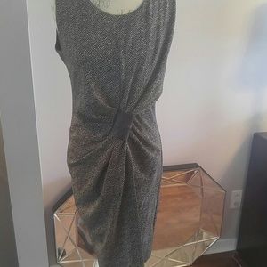 5/25$ SALE Grey black silky dress
